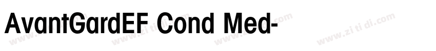 AvantGardEF Cond Med字体转换